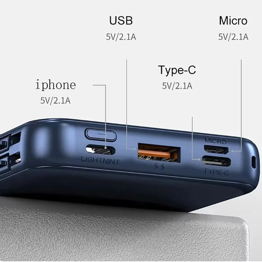 50,000mAh Power Bank with Wireless Fast Charging | Digital Display and MagSafe for iPhone, Samsung, Huawei, Xiaomi – USB C