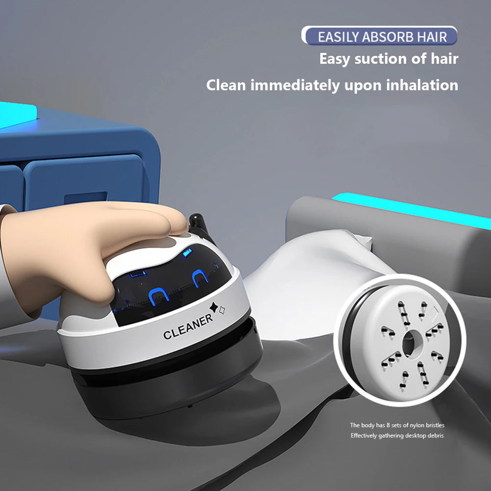 Mini Smart Desktop Vacuum Cleaner - USB Rechargeable | Ideal for hair, crumbs, and dust