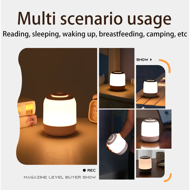Rechargeable RGB Touch LED Lamp – Table Night Light with Sensor