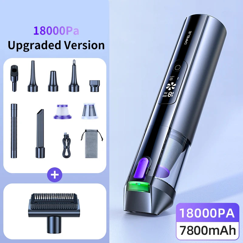 Cafele 4-in-1 Cordless Vacuum Cleaner – 15,000 Pa | Powerful and Portable for Car, Home, and Office