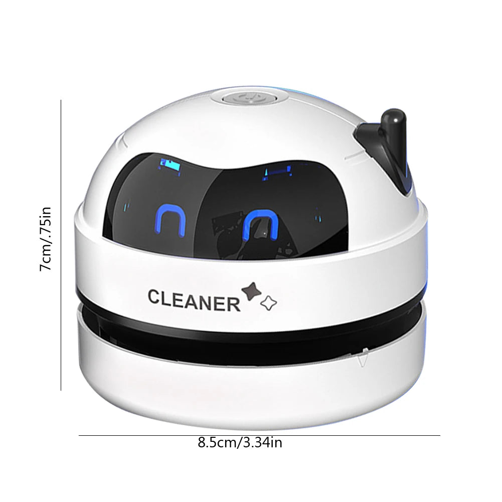 Mini Smart Desktop Vacuum Cleaner - USB Rechargeable | Ideal for hair, crumbs, and dust