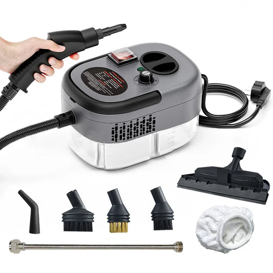 2500W Portable Steam Cleaner – Multi-Purpose for Home and Car | High Pressure and Temperature