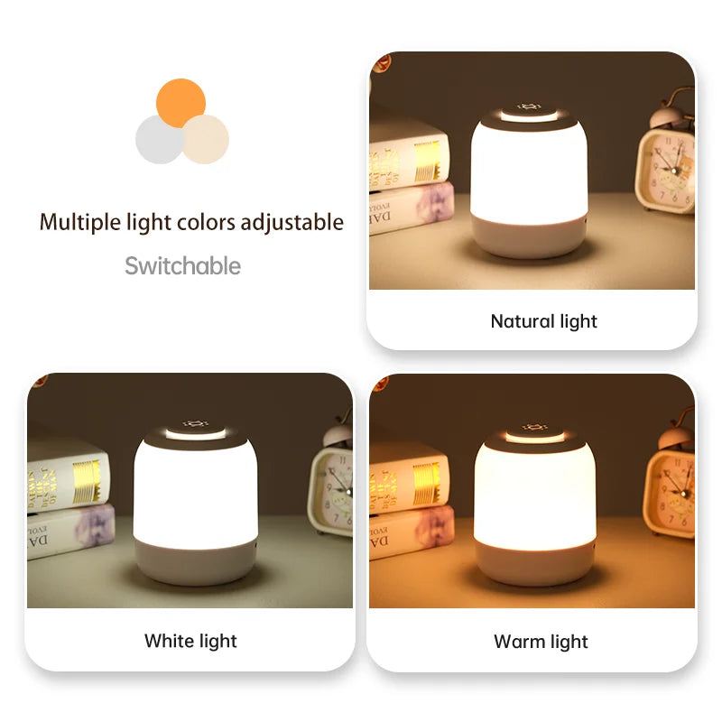 Rechargeable RGB Touch LED Lamp – Table Night Light with Sensor