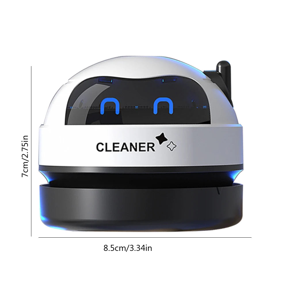 Mini Smart Desktop Vacuum Cleaner - USB Rechargeable | Ideal for hair, crumbs, and dust
