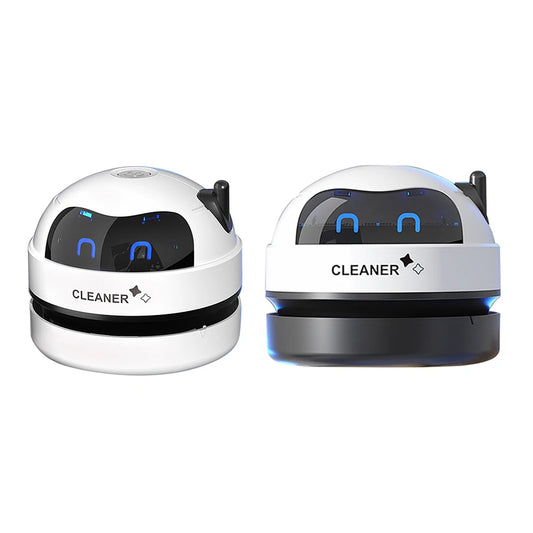Mini USB Desktop Vacuum Cleaner | Quick Cleaning for Hair, Crumbs, and Dust – Rechargeable and Portable