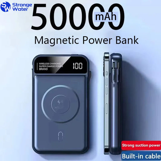 50,000mAh Power Bank with Wireless Fast Charging | Digital Display and MagSafe for iPhone, Samsung, Huawei, Xiaomi – USB C